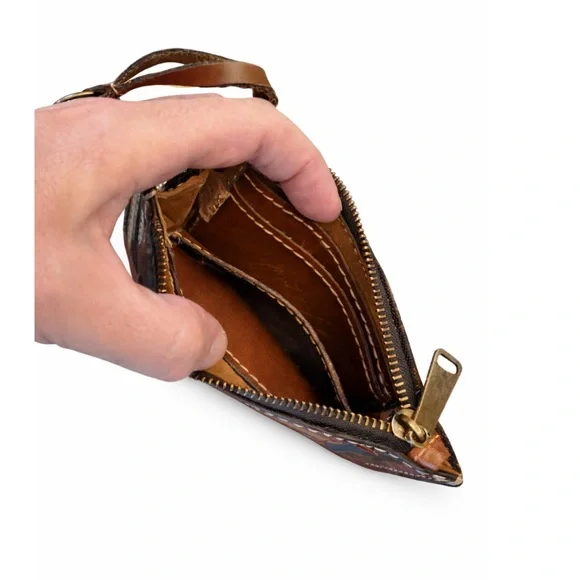 Patricia Nash Multicolor Leather Wallet with Keychain - Picture 4 of 5